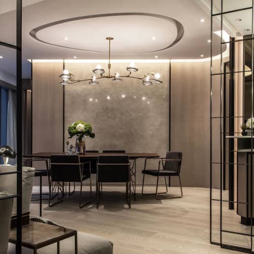 Lens Chandelier | Chandeliers by Neptune Glassworks. Item made of brass & glass