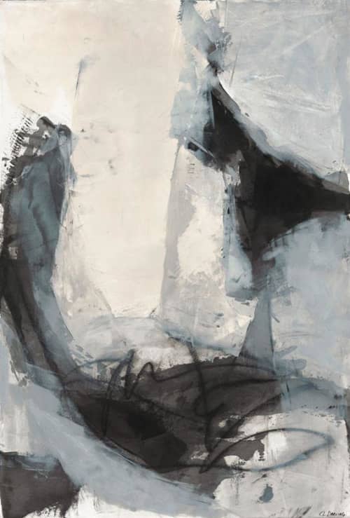 'Fleeting Thoughts' | Oil And Acrylic Painting in Paintings by Karen Darling. Item composed of canvas & paper