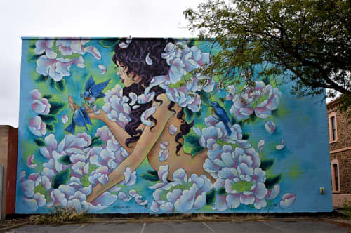 Violet | Street Murals by Amandalynn | Port Adelaide in Port Adelaide