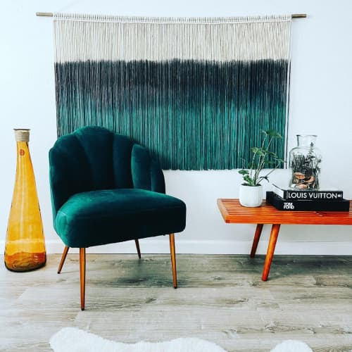 Modern Macrame Wall Hanging | Wall Hangings by Love & Fiber. Item made of fiber