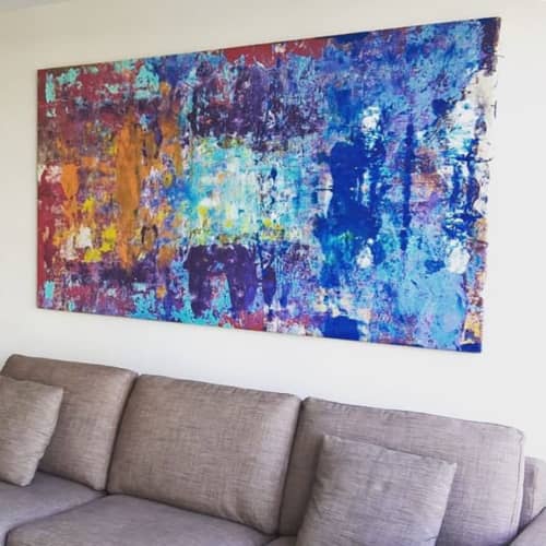 Abstract Painting | Oil And Acrylic Painting in Paintings by Andrew Cotton Art 100% COTTON. Item composed of canvas
