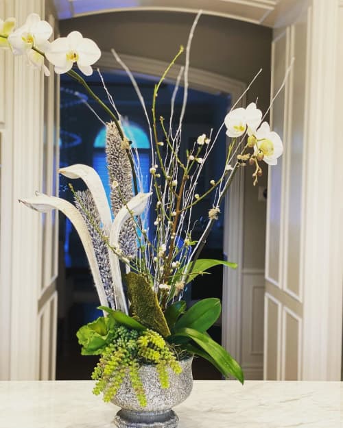Rustic Orchid Arrangement | Floral Arrangements by Fleurina Designs
