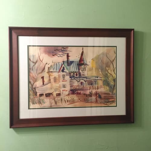 Watercolor Painting | Paintings by Julie Shunick Brown | Rosson House Museum at Heritage Square in Phoenix. Item composed of paper
