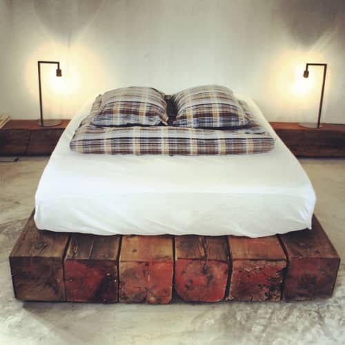 Reclaimed Wood Bed Pad | Beds & Accessories by Stu Waddell | Drift San Jose in San José del Cabo