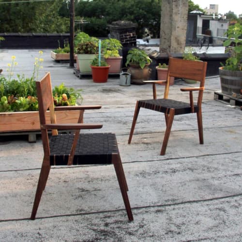 Custom Chair | Armchair in Chairs by Lucca Zeray | Zeray Studio in Brooklyn. Item made of wood with fabric