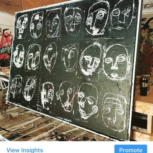 Abstract Painting | Oil And Acrylic Painting in Paintings by Andrew Cotton Art 100% COTTON. Item composed of synthetic