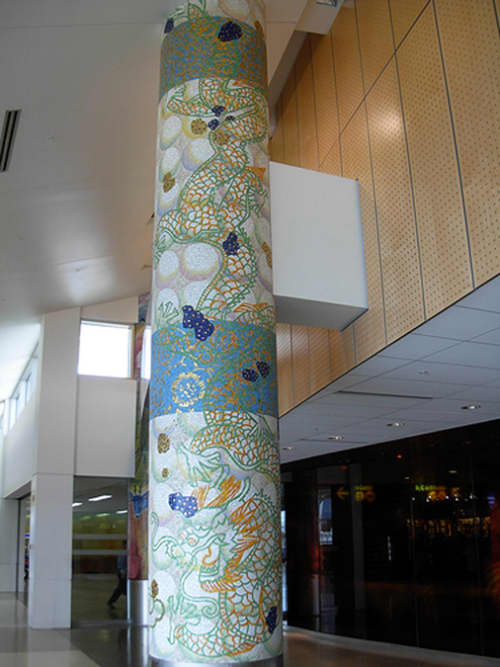 In Memory of My Father | Murals by Amy Cheng | Seattle-Tacoma International Airport in Seattle. Item made of synthetic