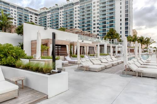Teak Cabanas | Wall Treatments by Advanced Millwork | 1 Hotel South Beach in Miami Beach
