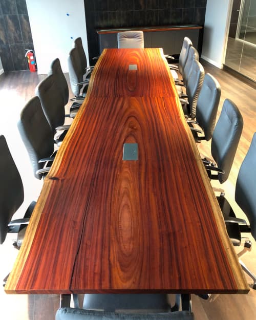 Padauk Conference Table | Tables by Black Forest Wood Co. | Dallas, Texas Office in Dallas
