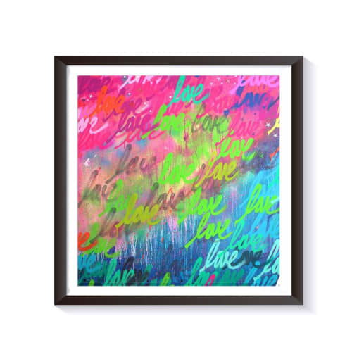 Miami | Oil And Acrylic Painting in Paintings by Ruben Rojas. Item made of canvas