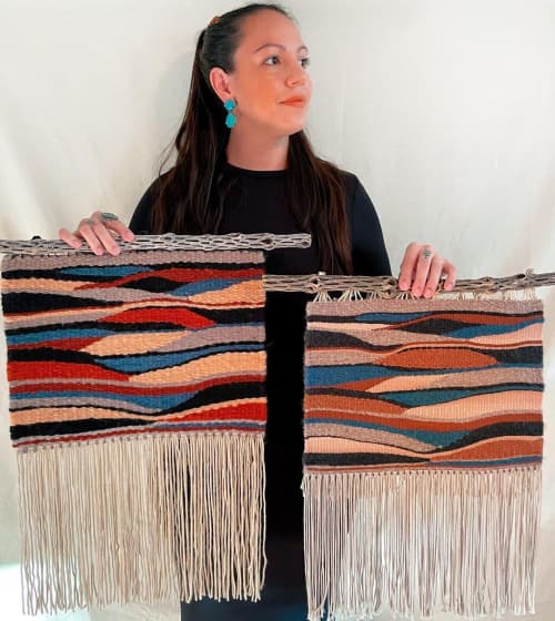 Woven Textiles | Macrame Wall Hanging in Wall Hangings by Estudio Zanny. Item composed of cotton and fiber