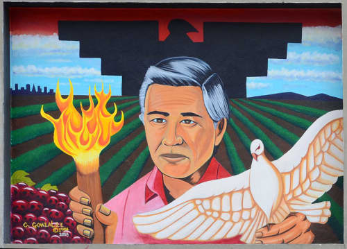 Cezar Chavez | Murals by Carlos “Kookie” Gonzalez | Cesar Chavez Student Center in San Francisco