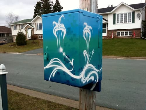 Utility Box Murals | Murals by Christian Toth Art. Item made of synthetic