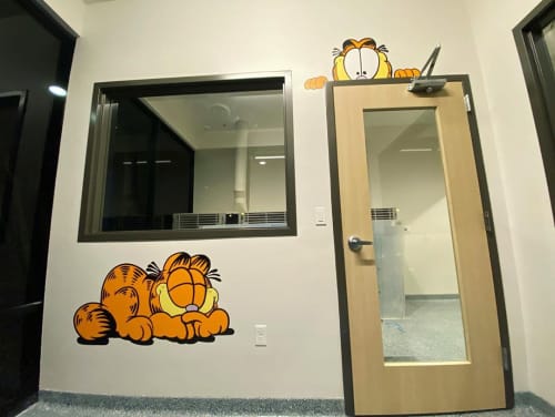 Garfield | Murals by Darin. Item composed of synthetic