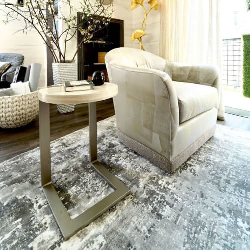 ET-87 End Table | Tables by Antoine Proulx Furniture, LLC | Kips Bay Decorator Show House in New York. Item composed of wood and metal