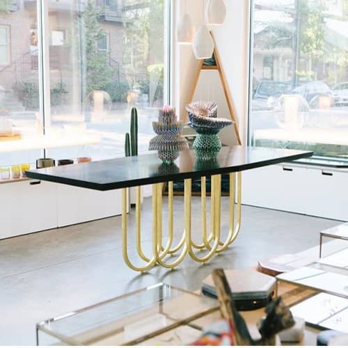 "Lily" Dining Table | Tables by Alex Drew & No One | Nashville in Nashville. Item made of wood with metal