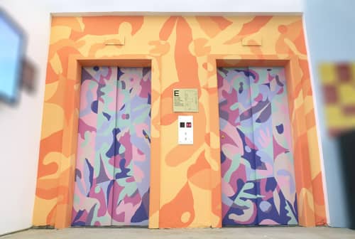 Elevator Bank Mural | Murals by Morgan Blair | Facebook, New York, Astor Place in New York