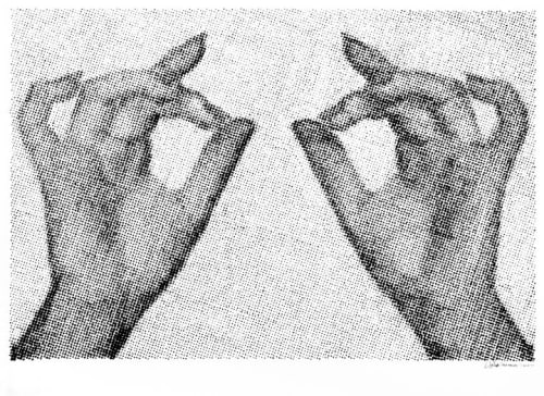 Idle Hands | Drawings by Dan Bina | Thompson Chicago in Chicago. Item made of paper & synthetic