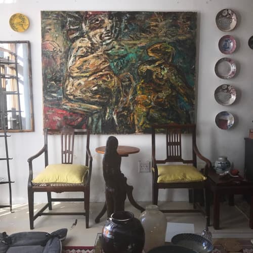 Abstract Painting | Mixed Media by Jan du toit. Item made of synthetic