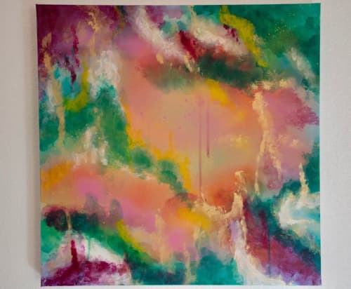 Awaken | Oil And Acrylic Painting in Paintings by Tina Mokuau. Item made of canvas