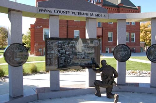 Remembering | Public Sculptures by Sutton Betti | Wayne County Veterans Memorial in Wayne