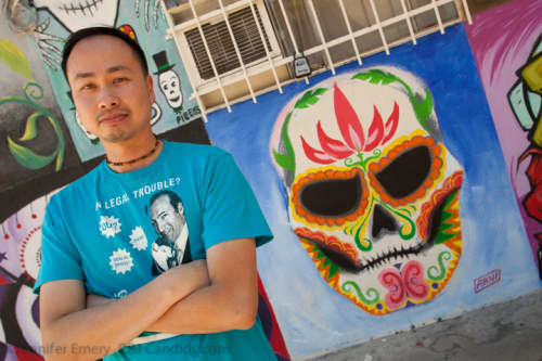 Skull Mural | Murals by Arni Tecson | Mercado Hollywood in Los Angeles