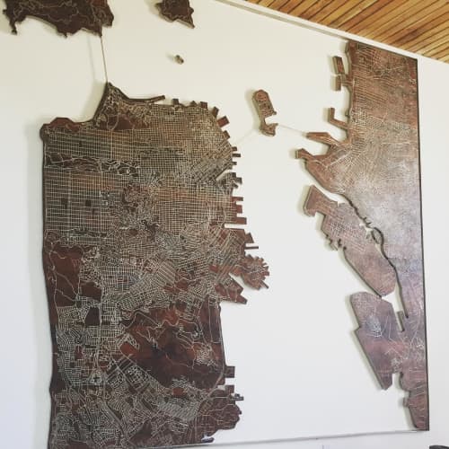 Bay Area Transport Map | Sculptures by Alexis Laurent | The Pearl in San Francisco