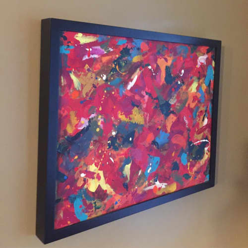 Abstract Painting | Oil And Acrylic Painting in Paintings by Julie Shunick Brown. Item made of synthetic