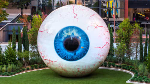 Eye | Public Sculptures by Tony Tasset | Pritzker Park in Chicago