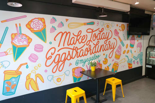 Mural | Murals by Loe Lee | Eggloo in New York. Item composed of synthetic