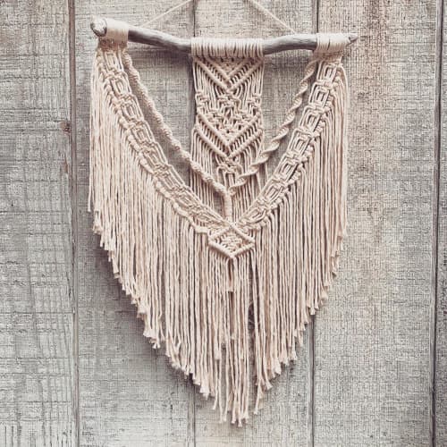Macrame Wall Hanging | Wall Hangings by Rosie the Wanderer. Item made of cotton