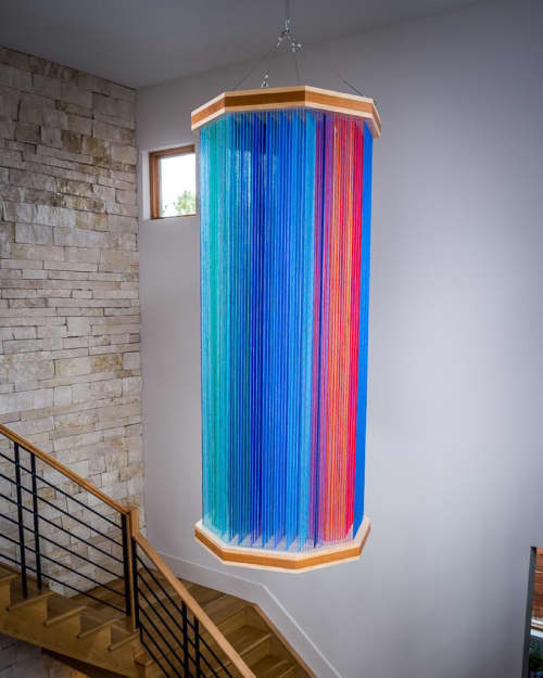 Suspended String | Sculptures by Andrew Huffman. Item composed of fiber