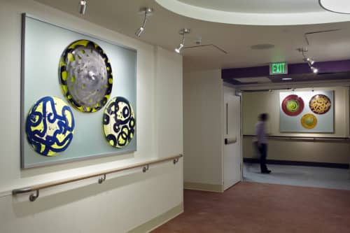 Glass Panels | Art & Wall Decor by Arlan Huang | Laguna Honda Hospital and Rehabilitation Center in San Francisco