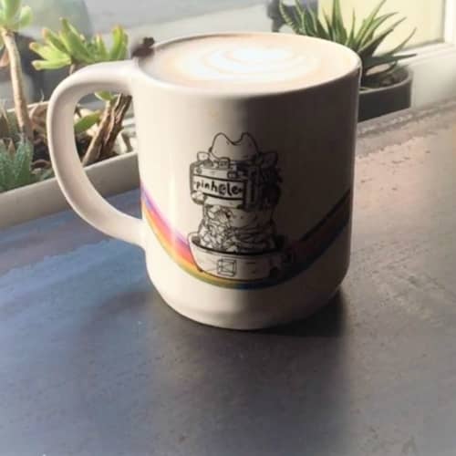 Coffee Mug by Flat White Ceramics at Pinhole Coffee, San Francisco