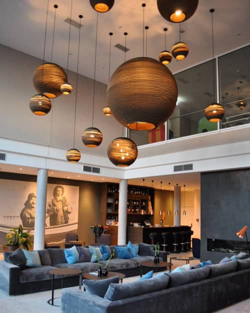 Sun and Moon Scraplights | Pendants by Graypants | SeeHuus Lifestyle Hotel in Timmendorfer Strand