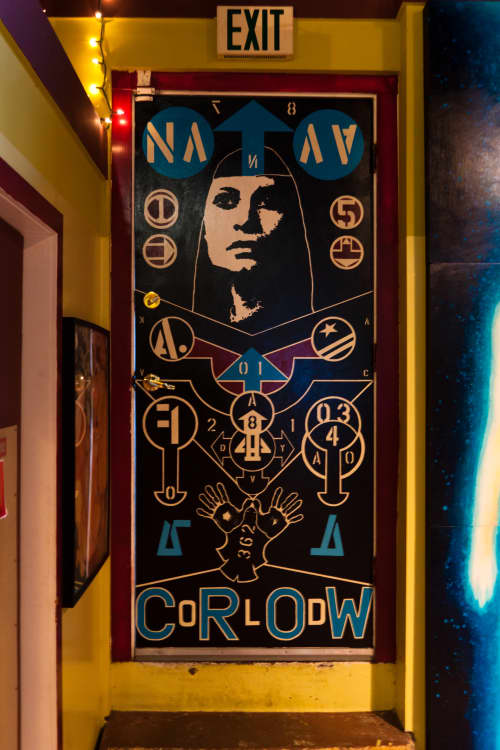 Old Crow Tattoo Mural by D Young V at Old Crow Tattoo and Gallery, Oakland Wescover Murals