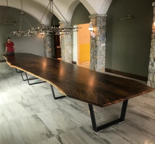 Parota Table | Tables by Black Forest Wood Co. | Private Residence, Calgary, AB in Calgary