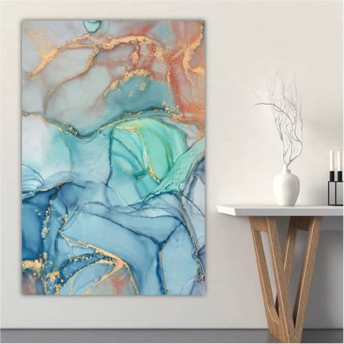 Vertical Wall Art | Oil And Acrylic Painting in Paintings by Debby Neal Arts. Item made of canvas & synthetic