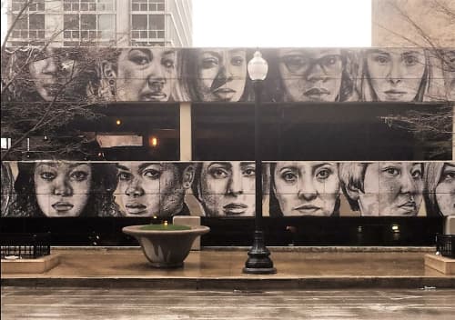Women | Murals by Tatyana Fazlalizadeh | Columbia College Chicago in Chicago