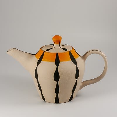 Black and White Teapot | Serveware by Kyra Mihailovic Ceramics. Item made of stoneware