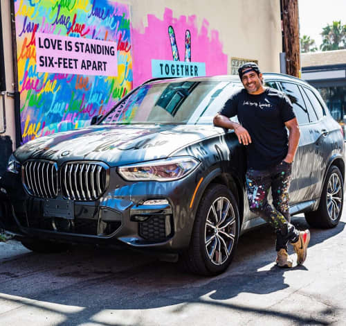 BMW Love Edition | Murals by Ruben Rojas. Item composed of synthetic