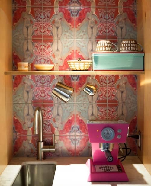 Custom Printed Tiles | Wallpaper in Wall Treatments by Philomela Textiles & Wallpaper. Item composed of marble