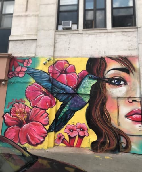 Vision is the Sweetest Nectar | Street Murals by Lexi Bella | Bushwick, Brooklyn in Brooklyn