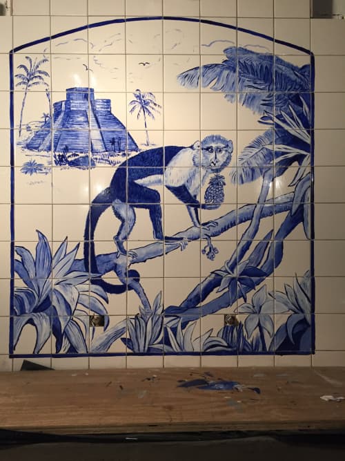 Tacombi Monkey | Art & Wall Decor by Mark Turgeon | Tacombi, Bleecker in New York