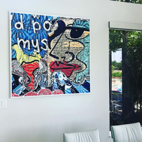 Red Lips Graffiti | Photography by Suzann Kaltbaum. Item made of metal