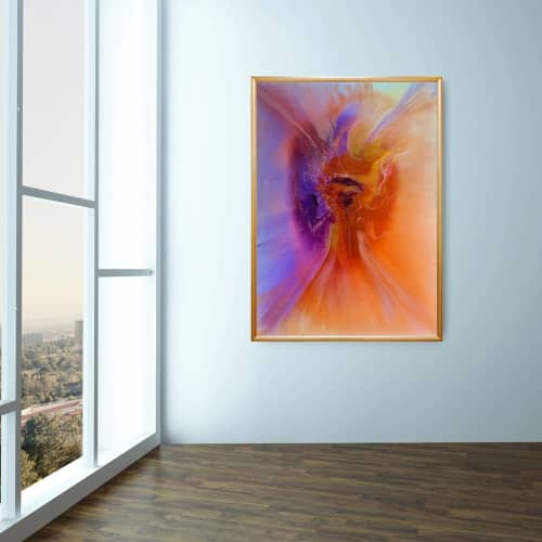 Rebirthing | Oil And Acrylic Painting in Paintings by Soulscape Fine Art + Design by Lauren Dickinson. Item made of synthetic