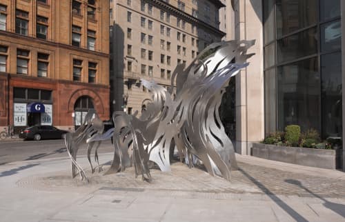 Uplift | Sculptures by Mia Pearlman | Liberty Mutual Insurance, Boston, MA in Boston