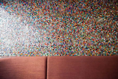 Bottle Caps Wall | Wall Hangings by Leigh Ellison | The Beer Hall in San Francisco