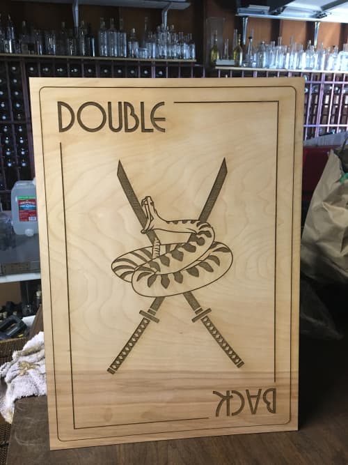 Custom Signage | Signage by Reclamation Etchworks | ABV in San Francisco. Item made of wood