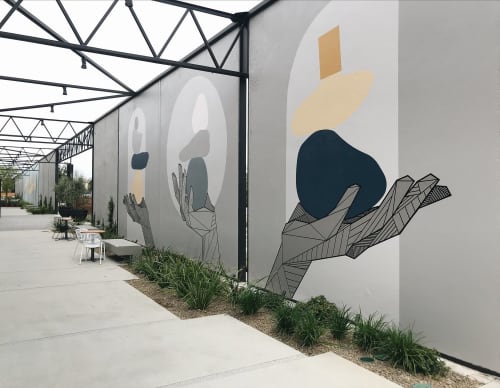 Balance | Murals by Allison Kunath | 555 aviation in El Segundo. Item made of synthetic